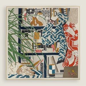 HERMES NWT Rendez-Vous Chez Hermès shawl 140 | scarf, scarves, new with tag